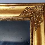 Frame and mirror circa 1830 47x41x6.5 cm gilded stucco wood SB618