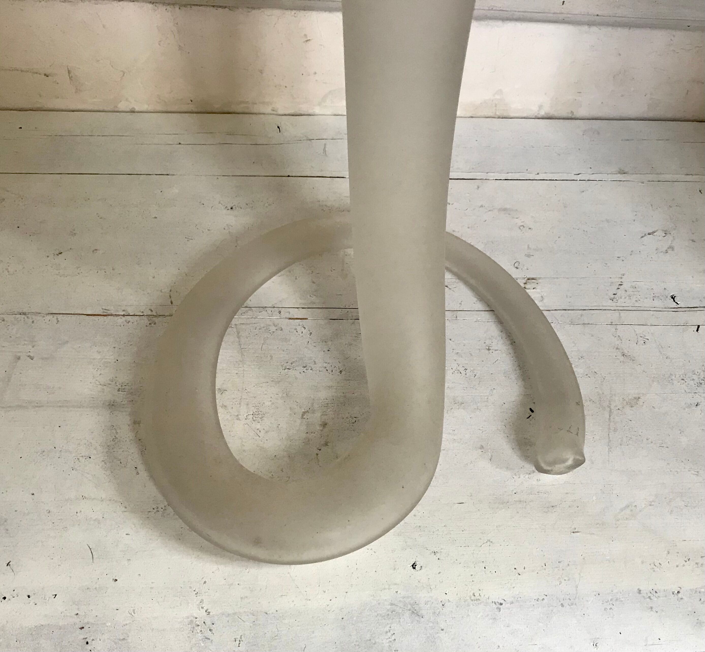 Art Nouveau style blown glass vase 50cm
