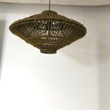 Vintage rattan hanging lamp