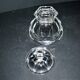 Baccarat Harcourt Missouri Flat Ribbed Crystal Sugar Bowl - Defect