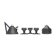 Tea set "Nefertiti" in grey and gold Matteo Thun ceramic for Memphis Milano 1981