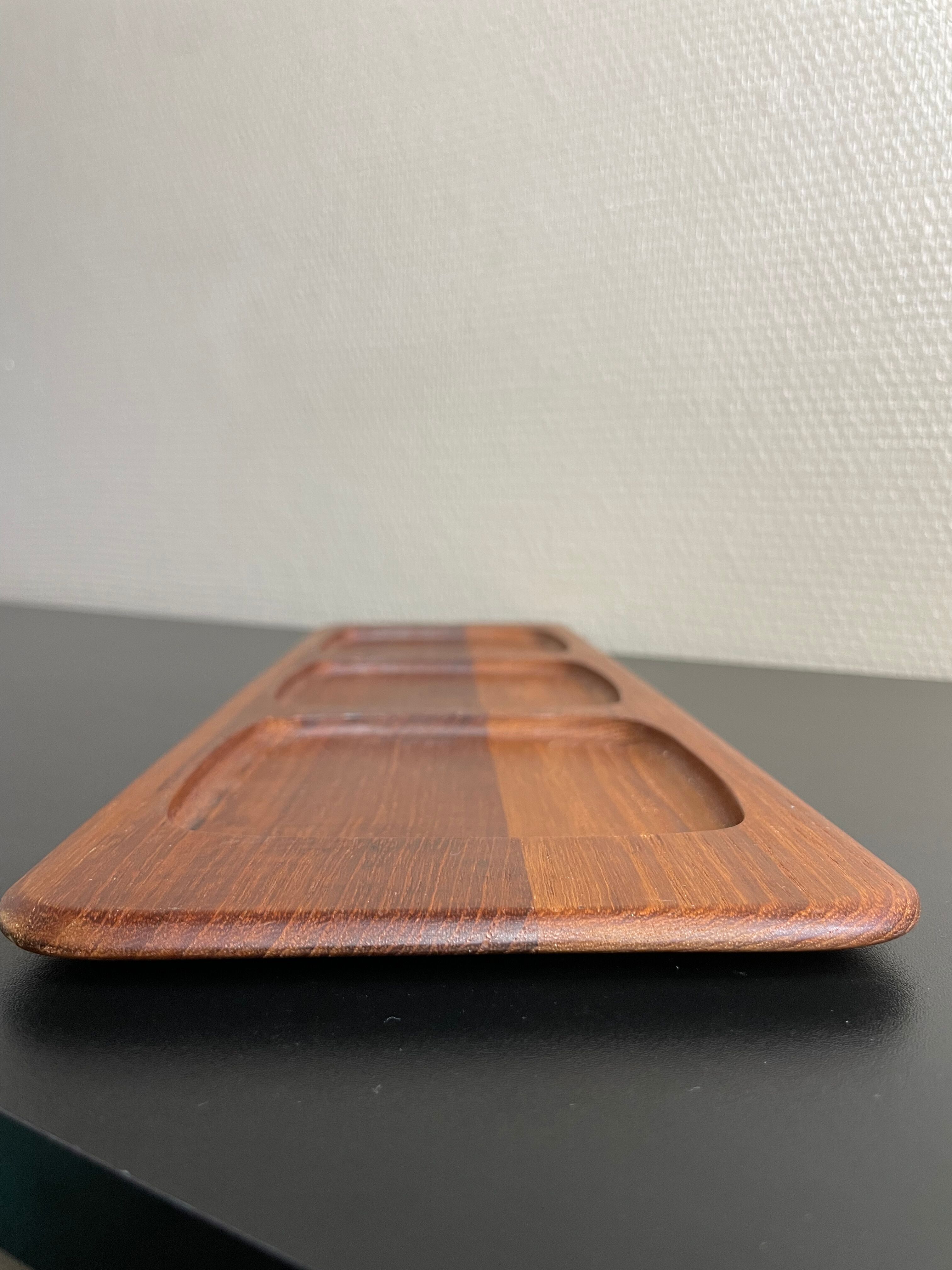 Scandinavian teak serving tray