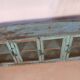 Old sideboard burmese teak enfilade blue-grey patina