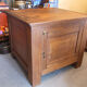 Vintage antique solid tijori teak chest 78x75x69cm