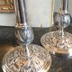 Pair of silver-plated candlesticks