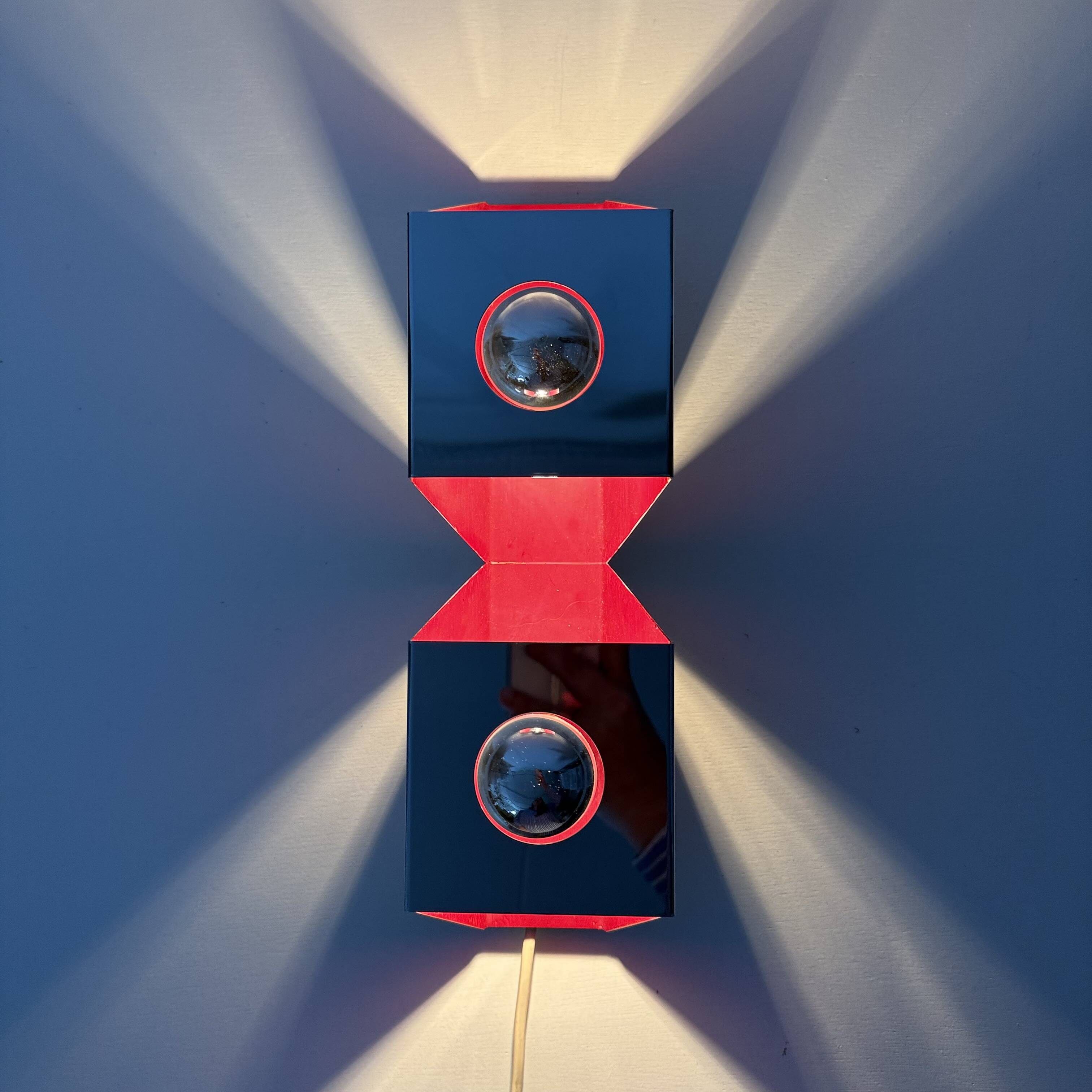 Vintage wall lamp space age , 1970s