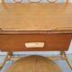 1950 vintage rattan dressing table with sun mirror