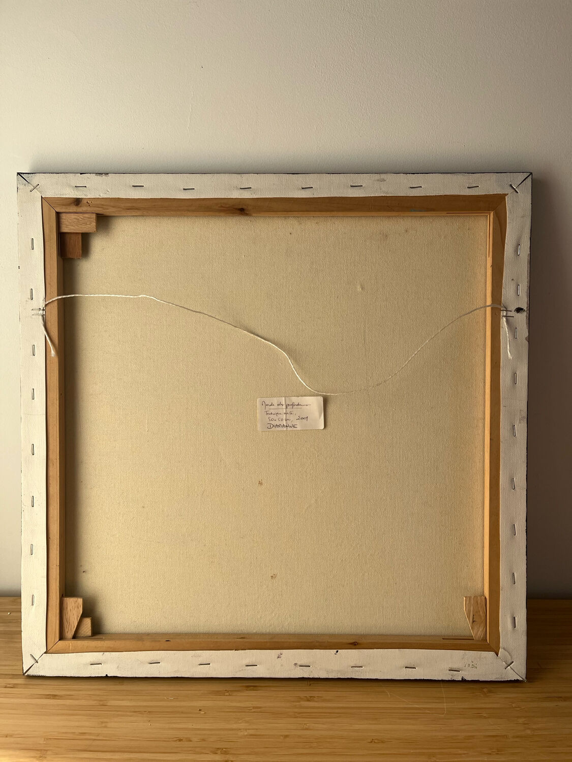 Modern abstract, "World of Depths", signed Diamanne 2009