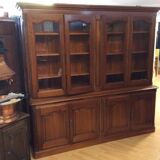 Cherry bookcase 4 doors