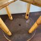 Tabourets rotin vintage