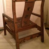 Lacquer armchair Coromandel China 19th century