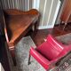 Antique solid wood corner desk - console/table
