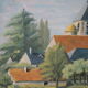 Oil on landscape canvas