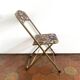 Vintage folding chair - upcycling - tapestry - Large Rainbow tree