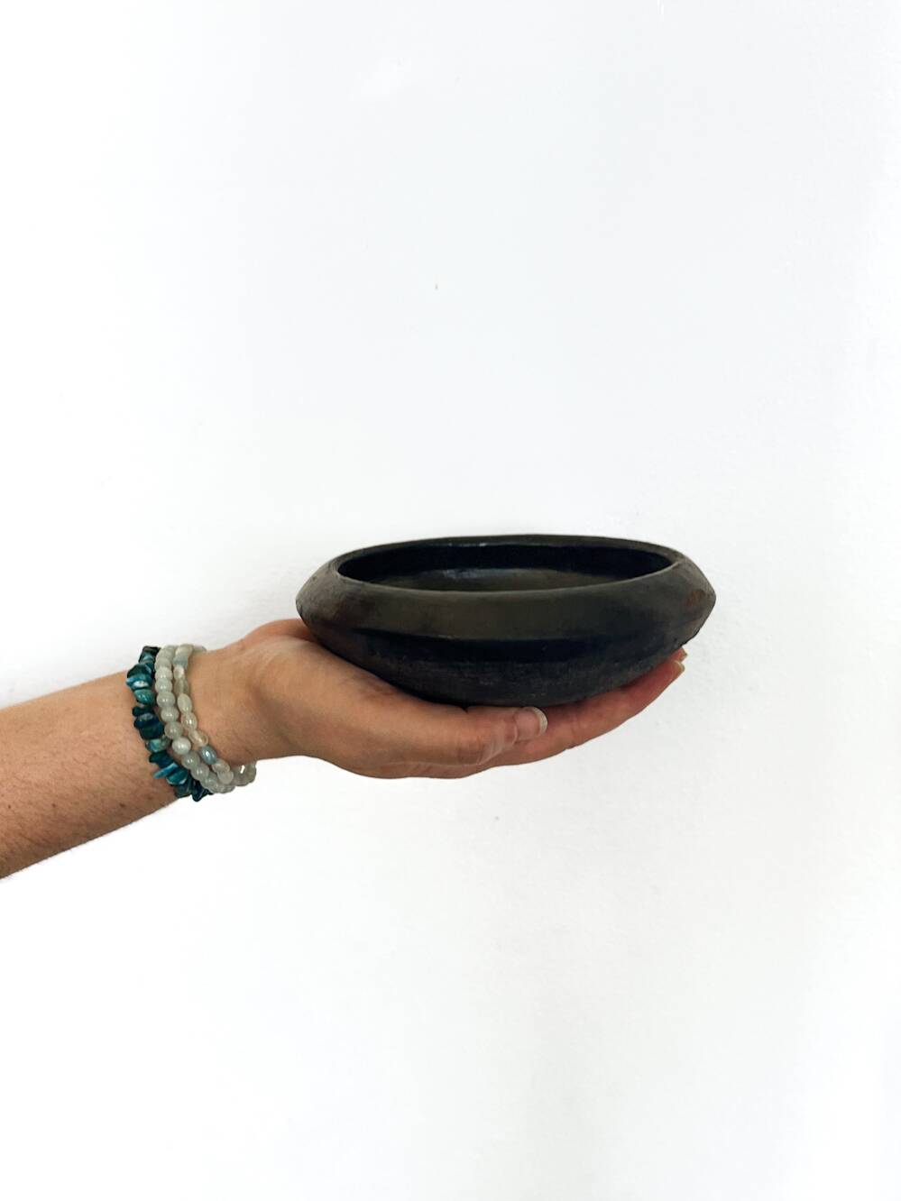 Abron "Kânâh" smoked terracotta bowl duo Ø 15-17 cm | Artisanat A