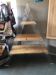 Triangular shelf in plexiglass and wood