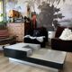 Table basse aluminium et bois