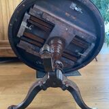 Table guéridon Napoleon III en acajou époque XIXe