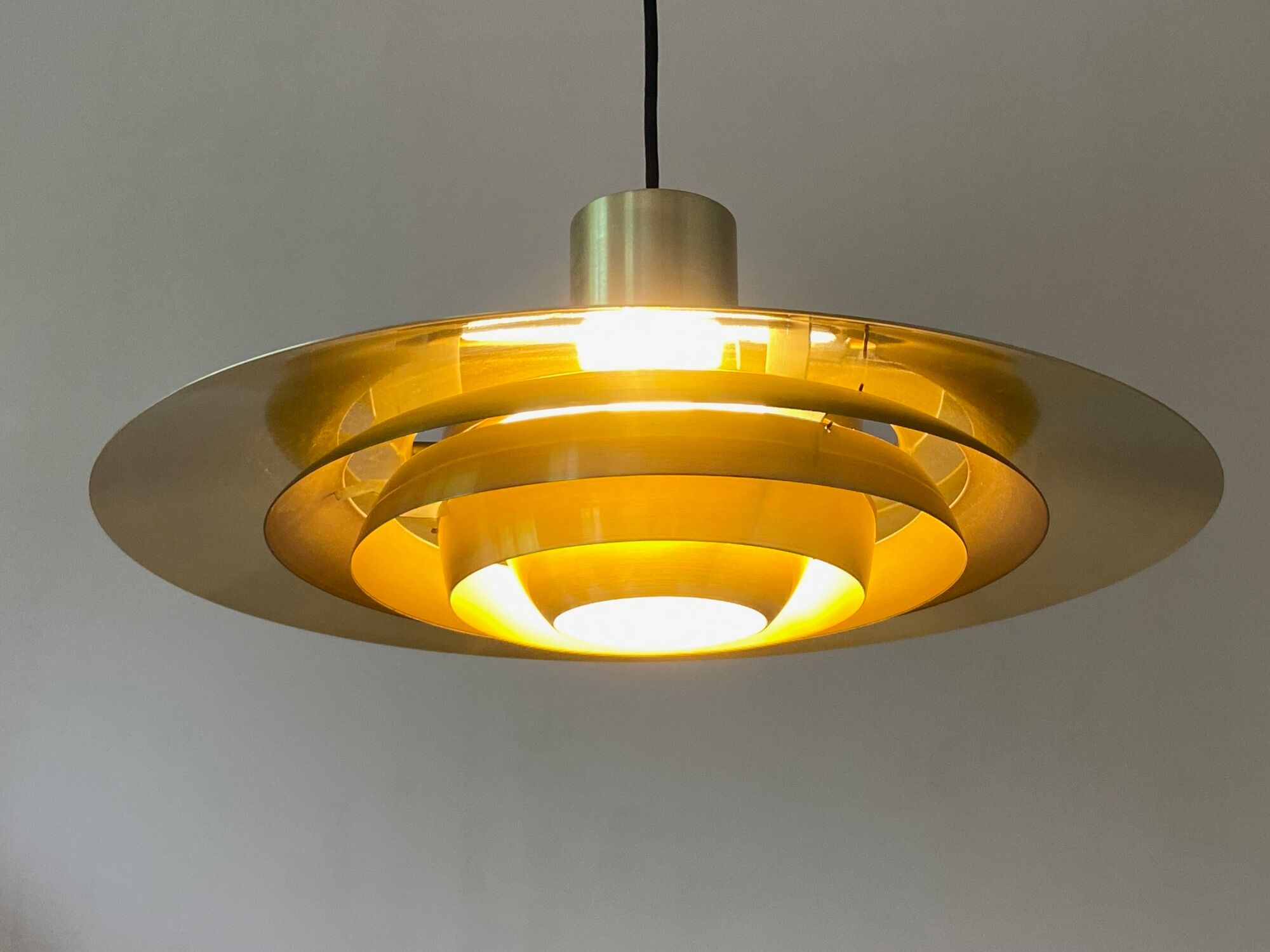 Brass Preben Fabricius & Jørgen Kastholm Pendant Lamp by Nordisk Solar Denmark