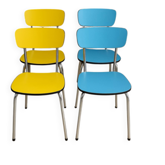 Set of 4 vintage Formica chairs
