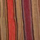 Burgundy & Brown Vintage Kilim Rug, 140x214Cm