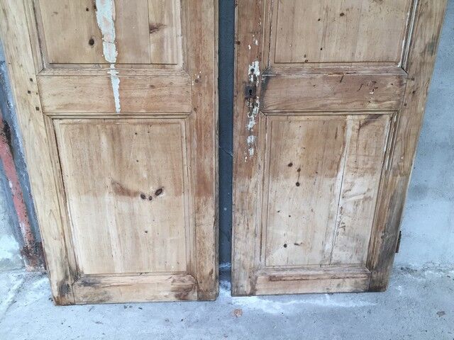 Pair of large old pine doors