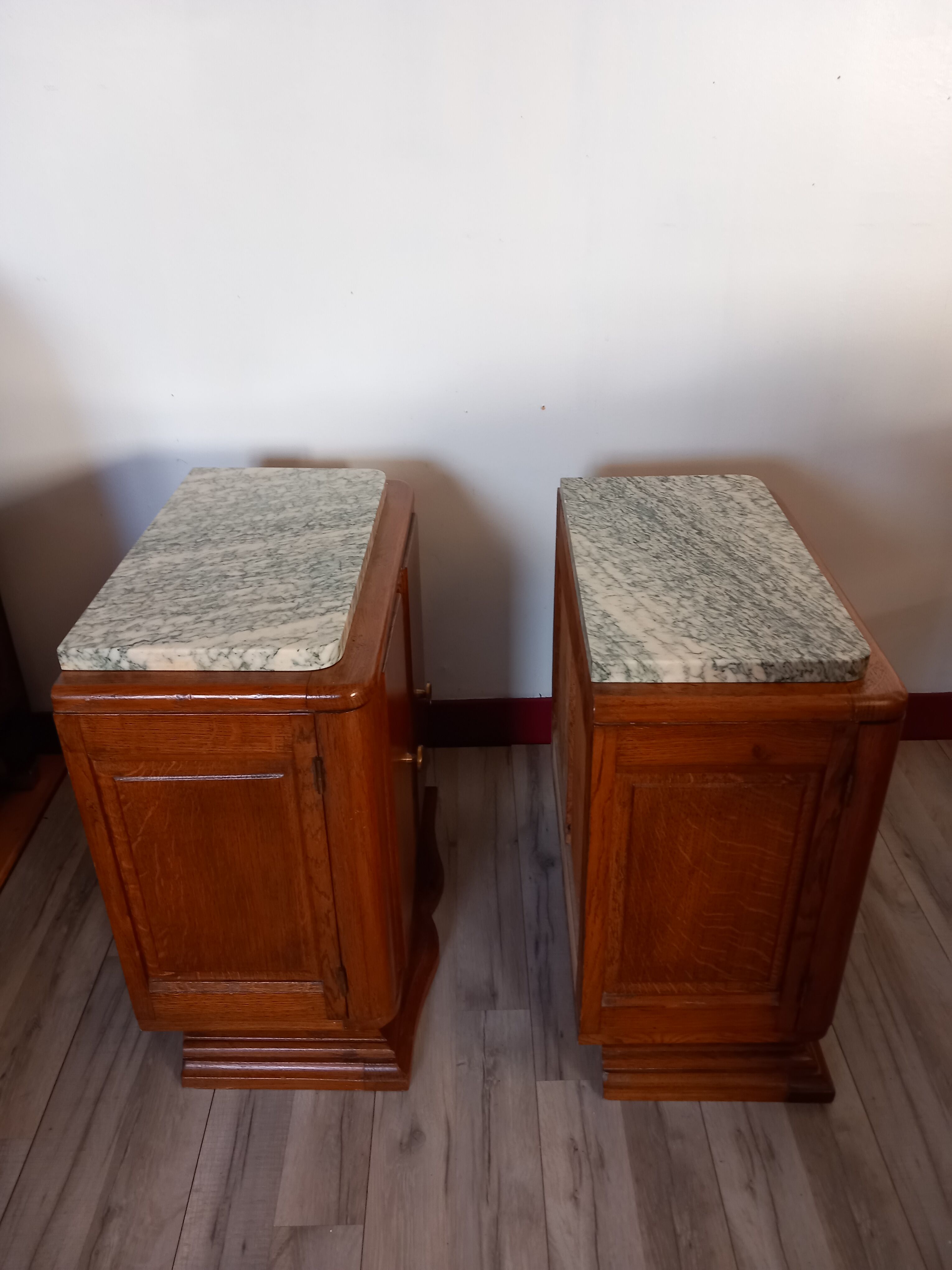 Pair of art deco bedside tables