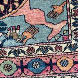 Ancient Persian carpet yazd 126x196 cm