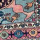 Ancient Persian carpet yazd 126x196 cm
