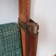 Paire de chaises de bistrot pliantes en rotin