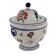 Antique ceramic soup tureen, Italy, 19th century.