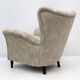 Attributed Gio Ponti Mid-Century Modern Italian Velvet Armchairs for ISA