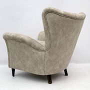 Attributed Gio Ponti Mid-Century Modern Italian Velvet Armchairs for ISA