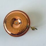 Cellar rat candle holder in copper and brass