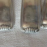 12 silver metal cake forks