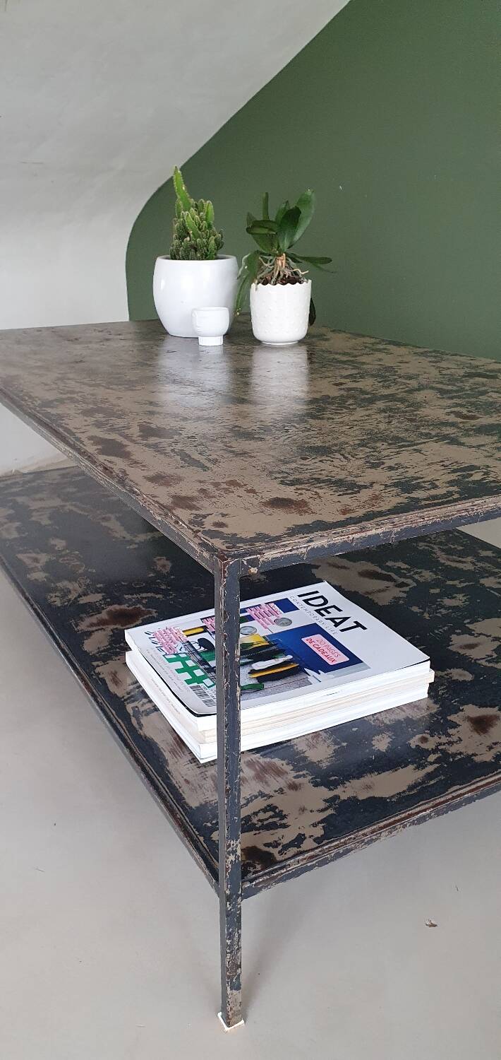 Industrial coffee table