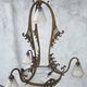 Art Nouveau chandelier in brass and bronze