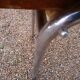 Table red Formica with extensions