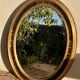 Oval mirror with gold leaf - Empire style - Very good condition