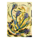 Affiche illustration abstrait fleurs