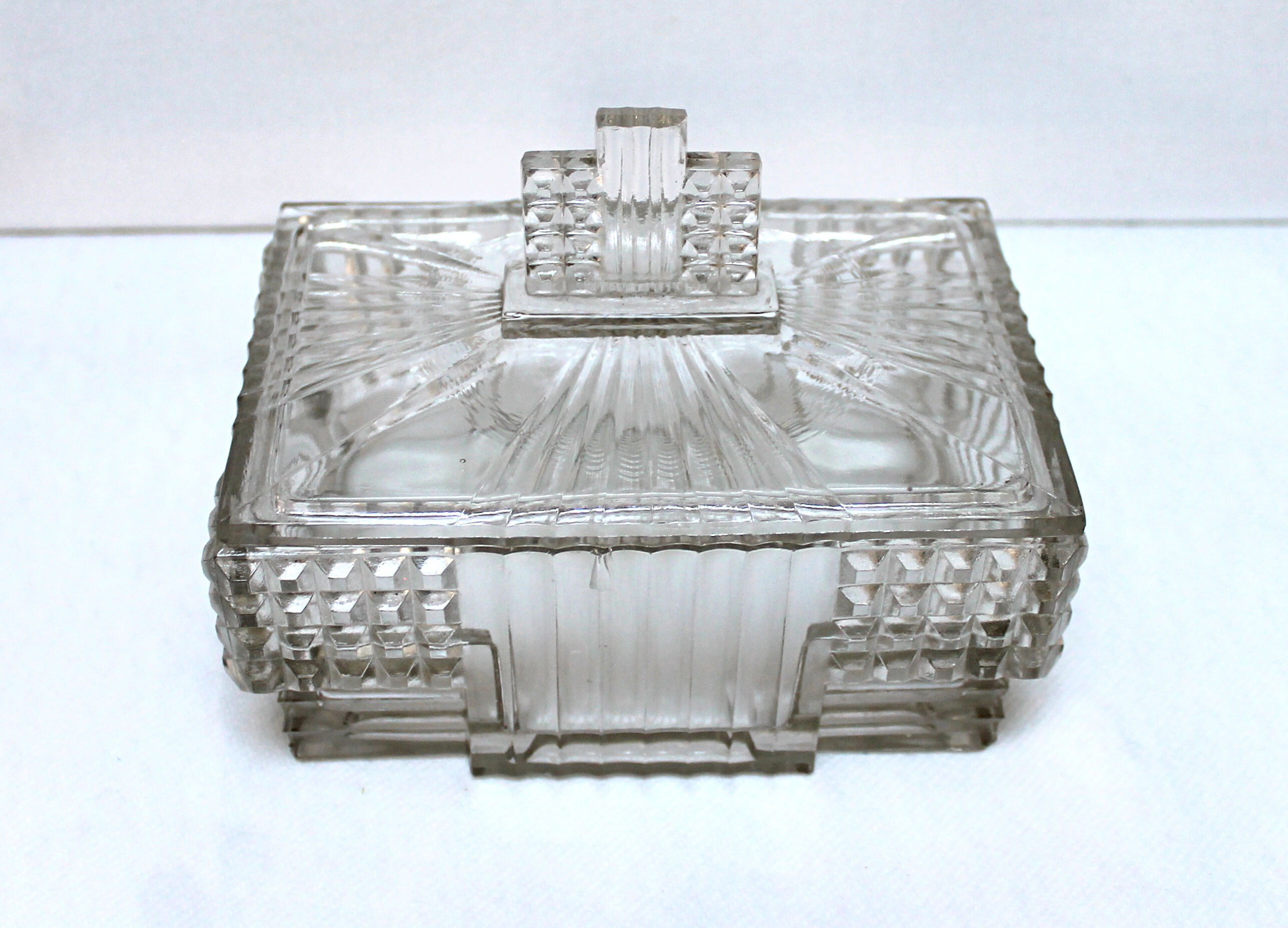 Art deco candy glass