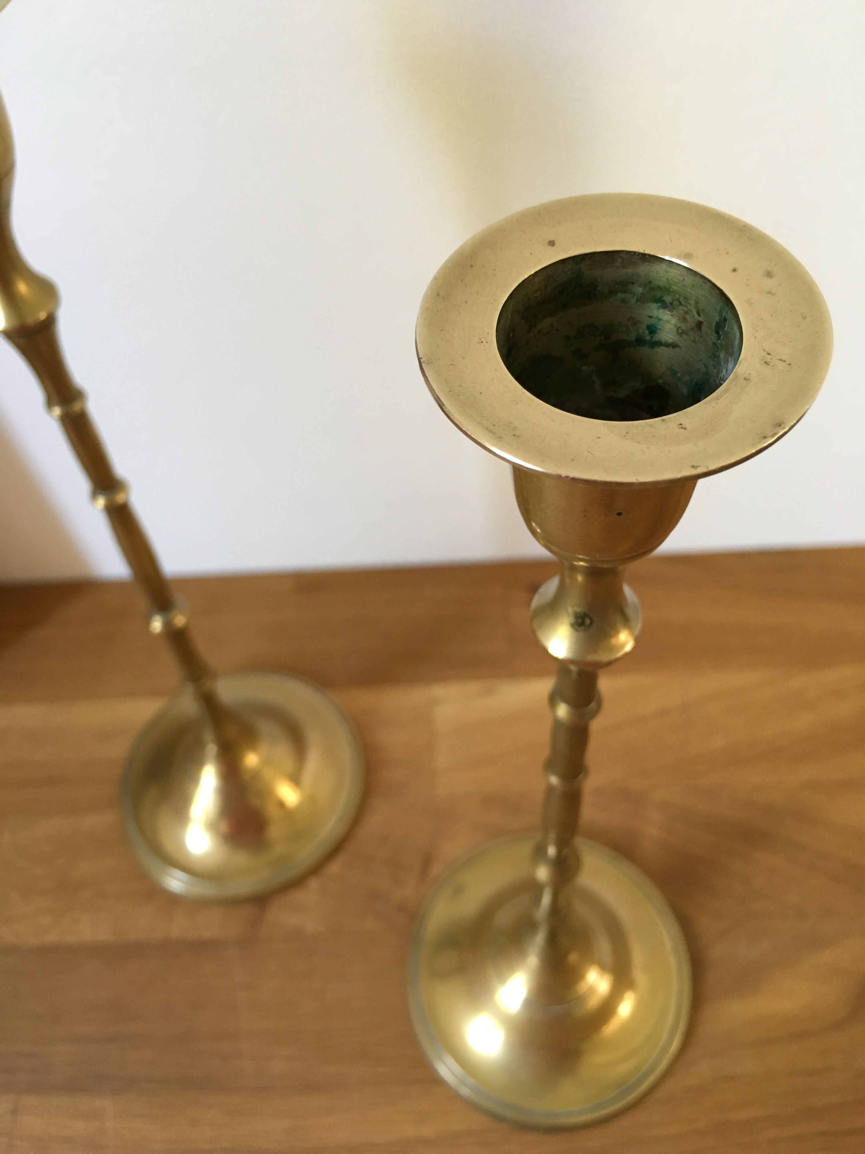 Pair of candlesticks in candlesticks