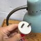 Industrial table lamp / vintage desk lamp mint color l 36 b 27 h 17