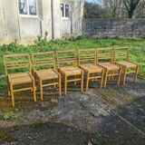 Série de 6 chaises René Gabriel