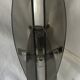 Marrron and steel smoked glass wall sconce