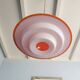 Vintage orange plastic suspension 1980 Lakro