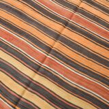 4x7 Pale Orange Kilim Rug, Rugged Rug, Antique Bohemian Style, 128x215Cm