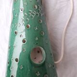 Green ceramic lamp