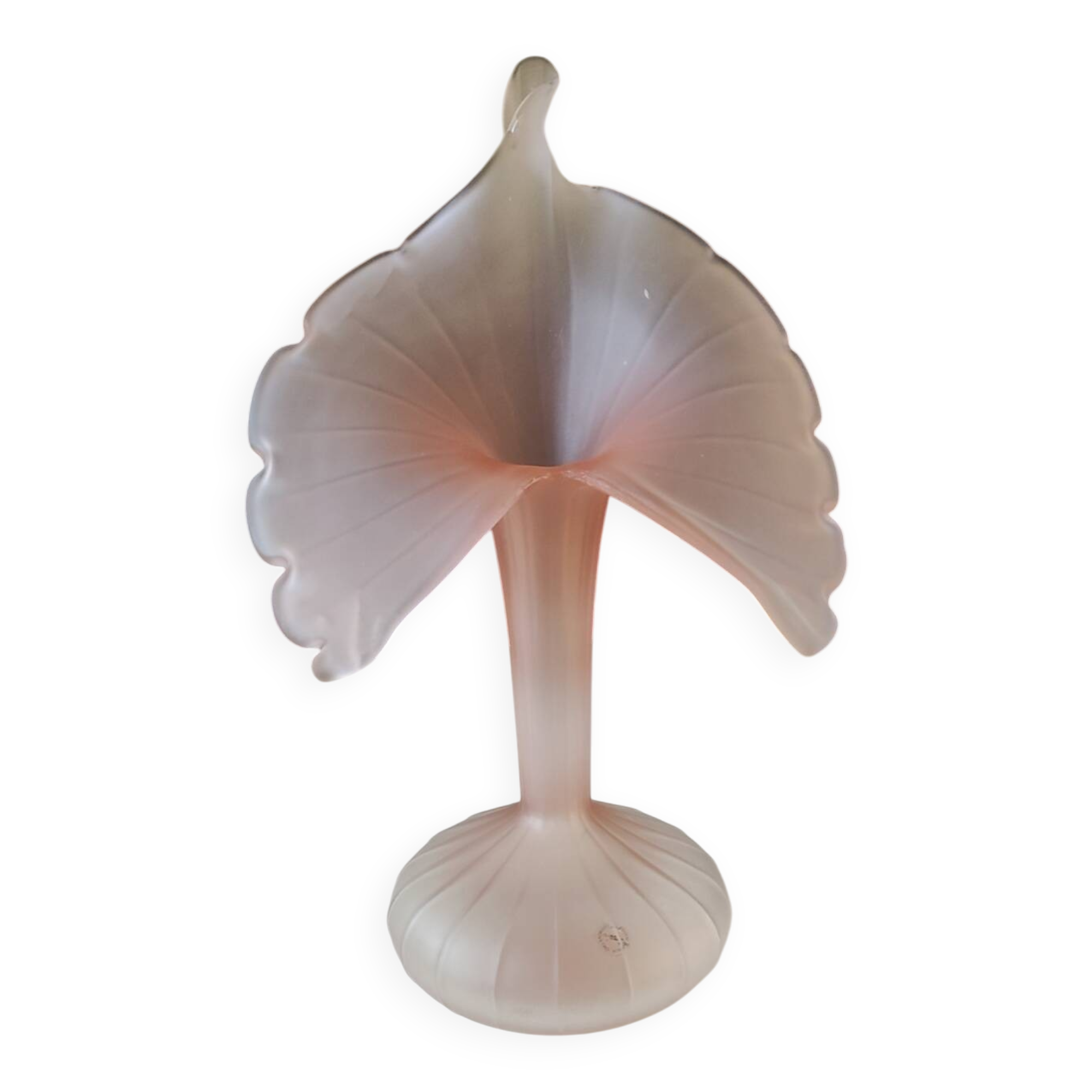 Large Italian Vase, Jack in the Pulpit corolla neck, Murano style