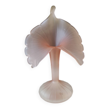 Grand Vase Italie, col corolle Jack in the Pulpit, style Murano